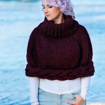 Braided Poncho Cape