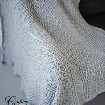 Cabled Zig Zag Throw