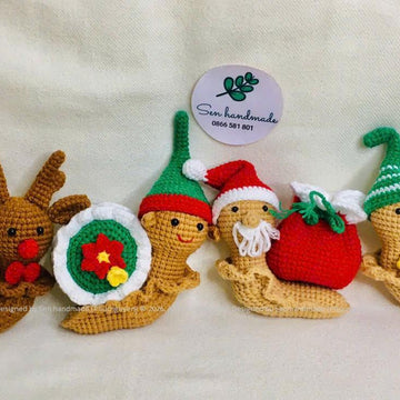 Snail Noel Edition- crochet pattern - PDF file - English