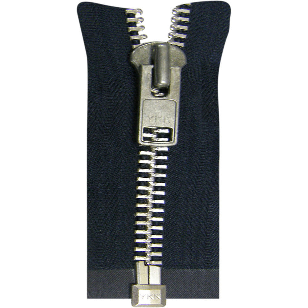 Coat, Jacket And Outerwear Zip With Silver Metal Teeth 65cm/26in