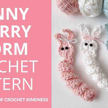 Easy Bunny Worry Worm Crochet Pattern