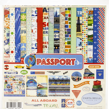 Echo Park Paper Carta Bella Collection Kit 12"X12" - Passport