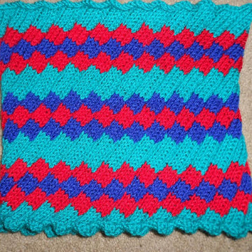 Easy Mock Entrelac Neck Warmer