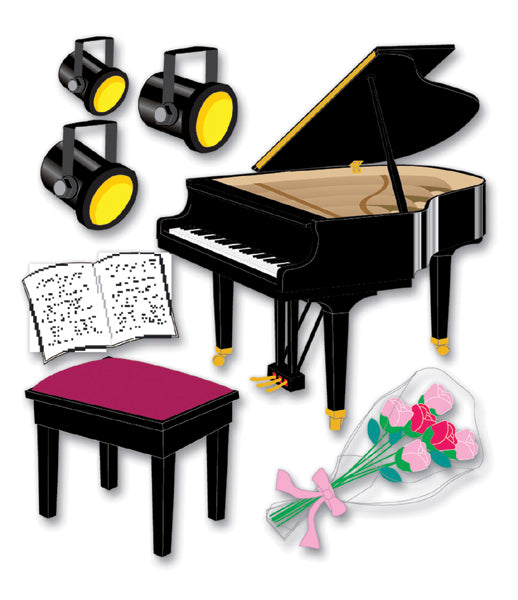 Jolee's Boutique Dimensional Stickers - Piano Recital