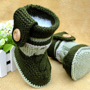 Baby Booties Knit Baby Shoes Pattern by Elena Mitchell