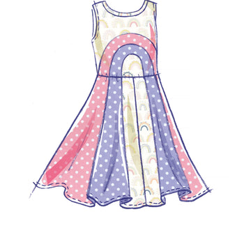 McCall's Children's Knit Dresses M8267 - Sewing Pattern