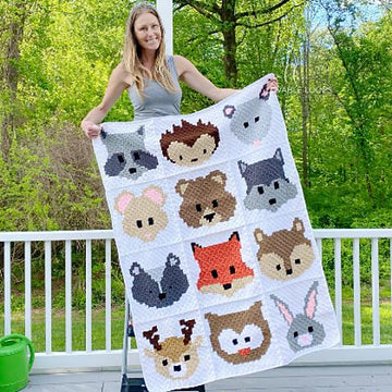Woodland Animals Blanket