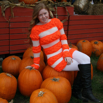 Pumpkin Spiced Autumn - Cable Pullover