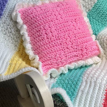 Pretty Patches Pillow Blanket