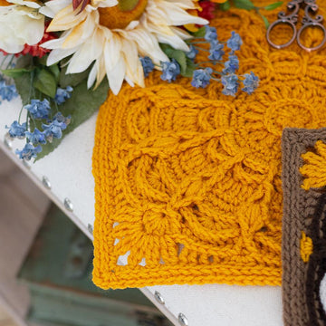 Autumn Radiance Sunflower Square