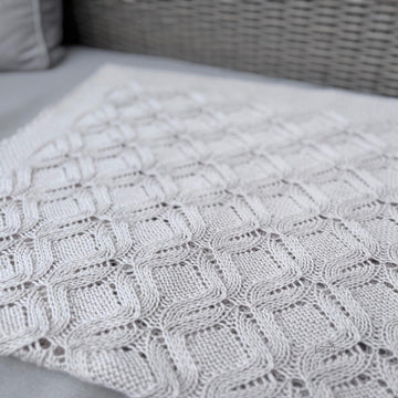 Lattice & Lace Baby Blanket