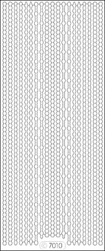 Elizabeth Craft Designs Elizabeth Craft Glitter Borders Assorti Peel-Off Stickers - Silver