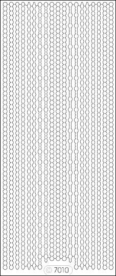 Elizabeth Craft Designs Elizabeth Craft Glitter Borders Assorti Peel-Off Stickers - Silver