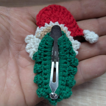 Santa Christmas Hair Clip English-US