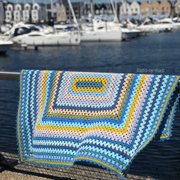 Making Waves Rectangle Granny Blanket