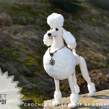 Crochet Pattern Leonardo the poodle Amigurumi toy
