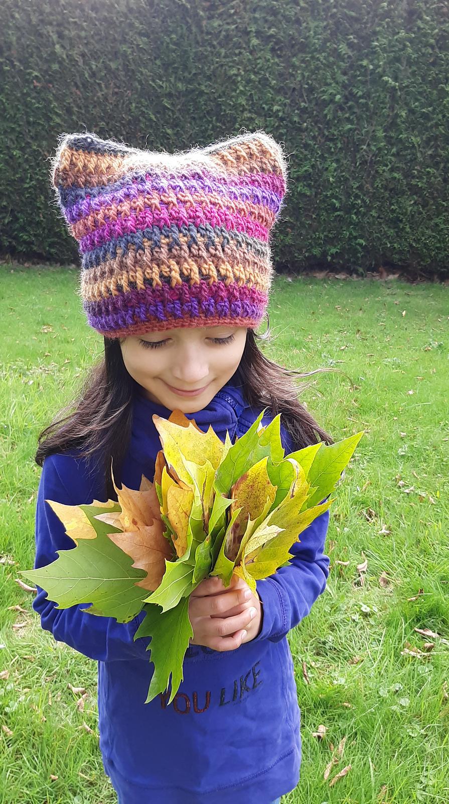 Crochet ears hat