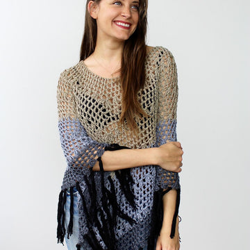 Ombre Canyon Poncho