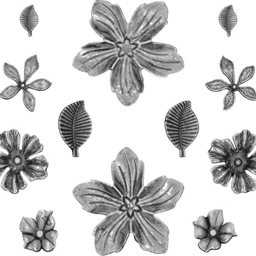 Advantus Idea-Ology Metal Adornments 12/Pkg - Floral