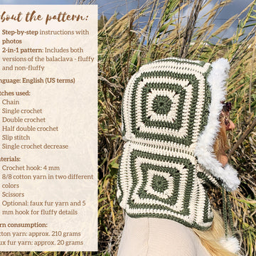 Granny square balaclava