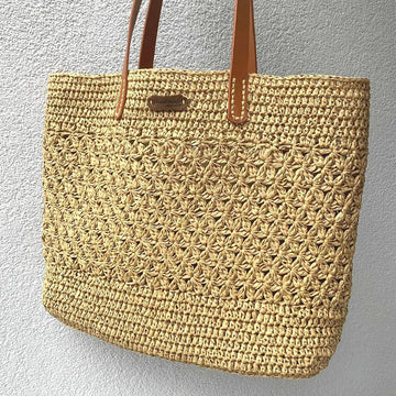 Helana raffia tote bag