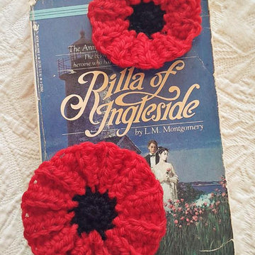 Knit-Look Crocheted Poppy