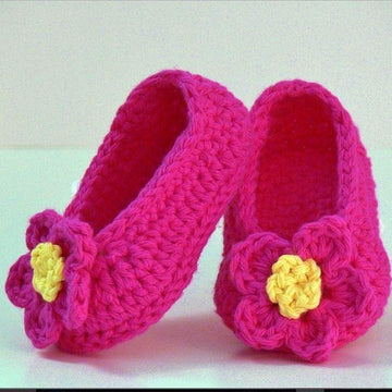Baby Girl Bonnet and Slippers