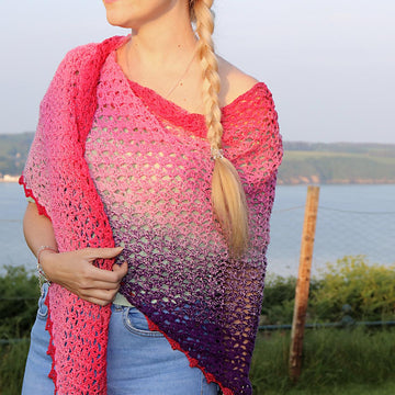 Summer Fuchsia Shawl