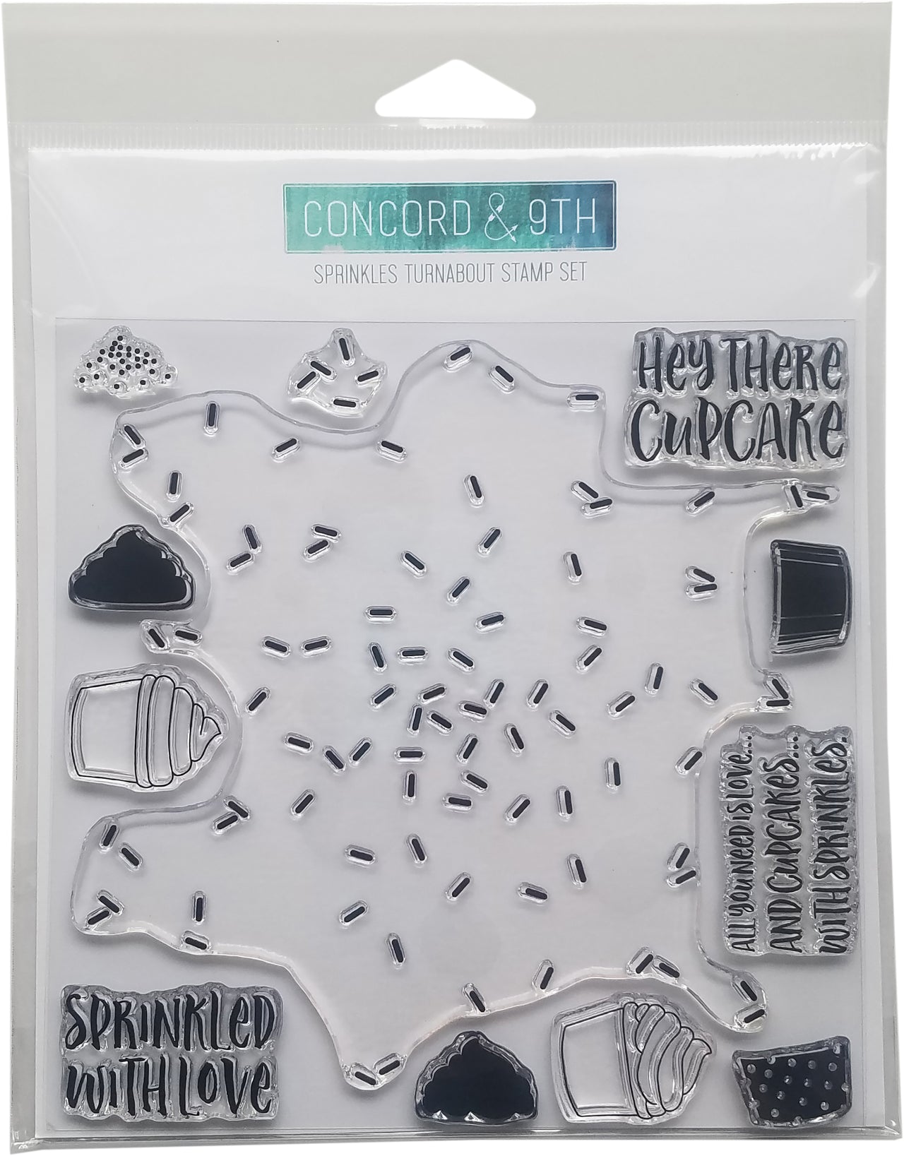 Concord & 9th Clear Stamps 6"X6" - Sprinkles Turnabout