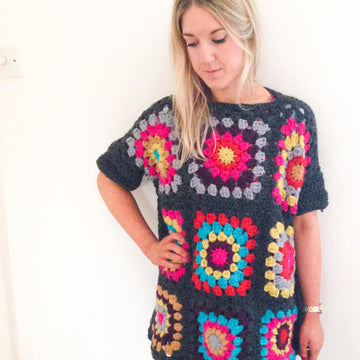 Frank&Olive Oversized Granny Square Jumper Pattern