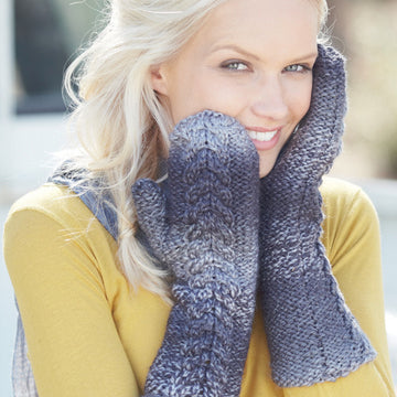 Jacket and Cable Mittens in Hayfield Colour Rich Chunky - 7297 - Downloadable PDF