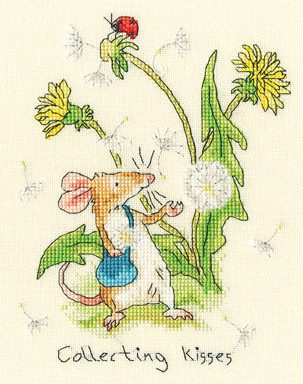 Bothy Threads Collecting Kisses Cross Stitch Kit