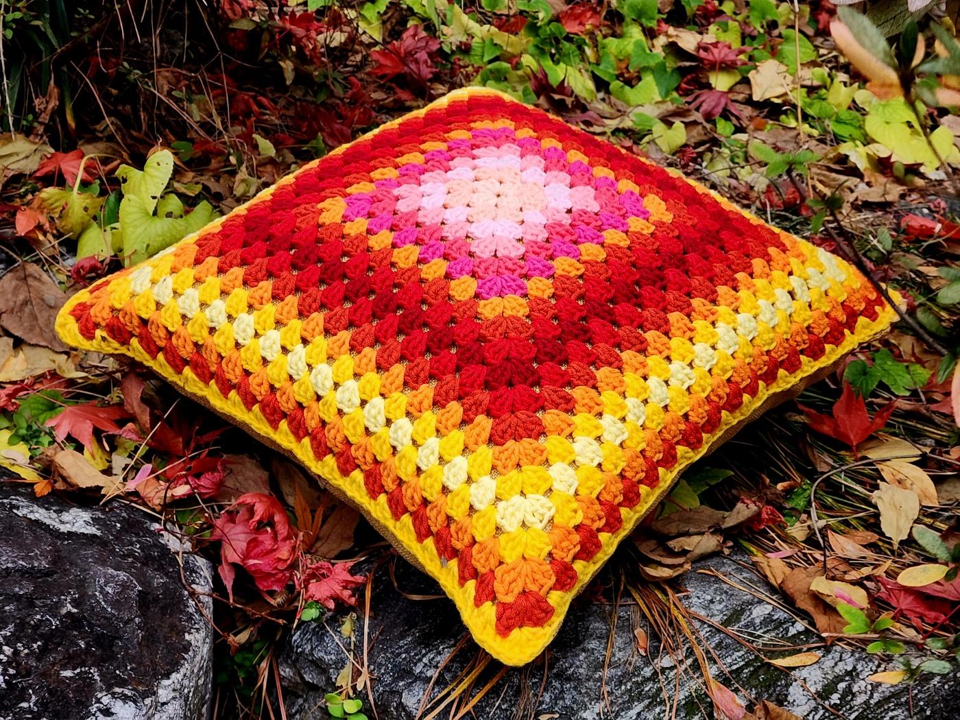 Sunset Dream Granny Cushion