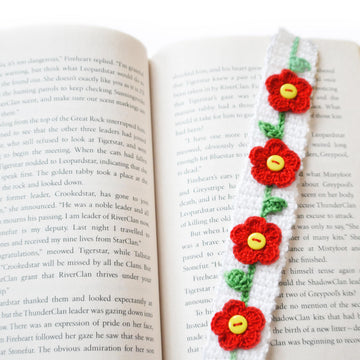 Crochet ribbon Flower trim Daisy bookmark Handmade accessories Crochet edge