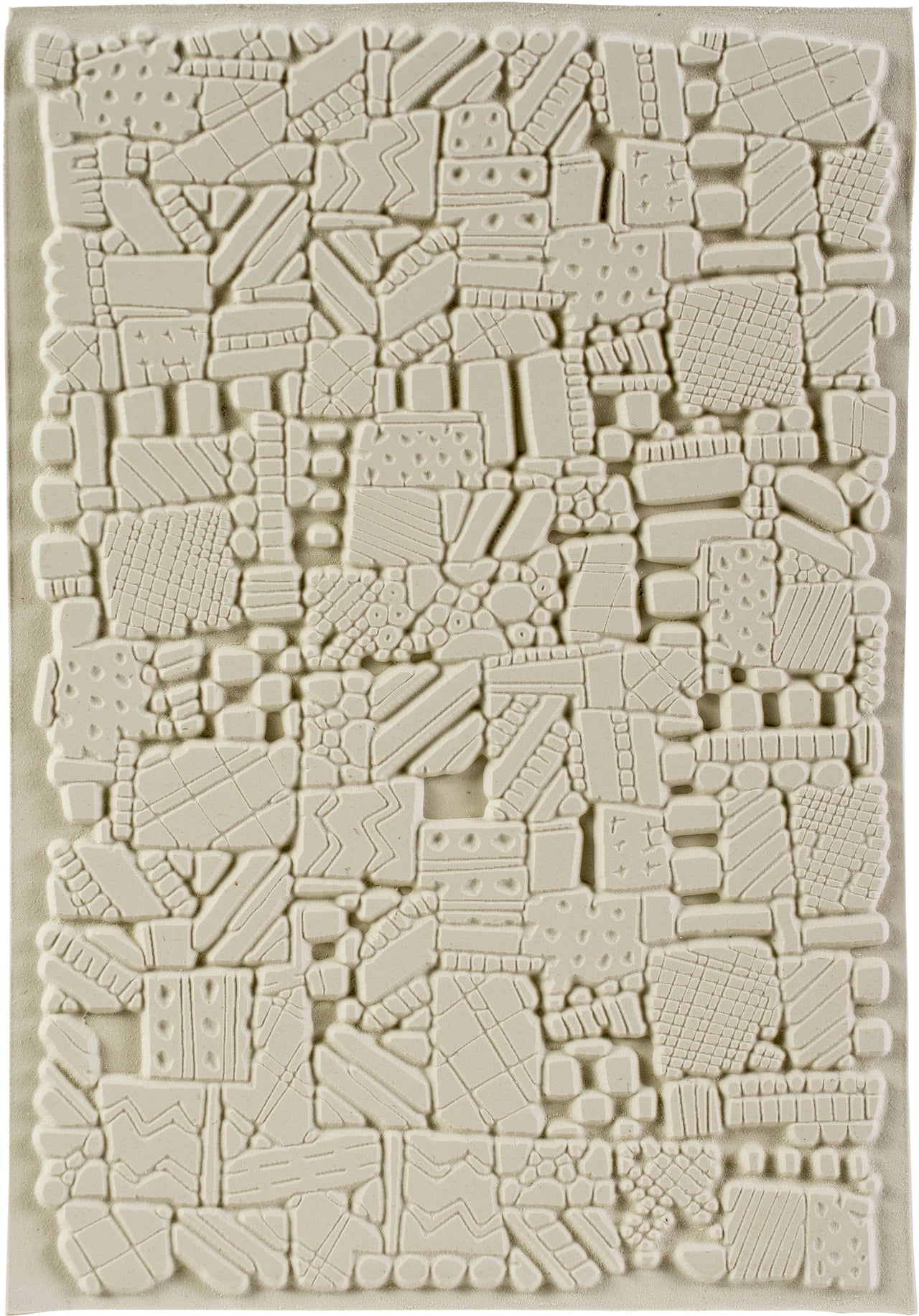 Carabelle Studio Art Printing A6 Rubber Texture Plate - Crazy Patch