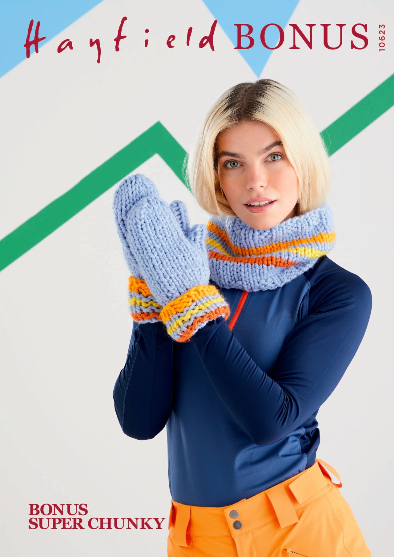 Snood & Mittens Hayfield Bonus Super Chunky - 10623 - Downloadable PDF