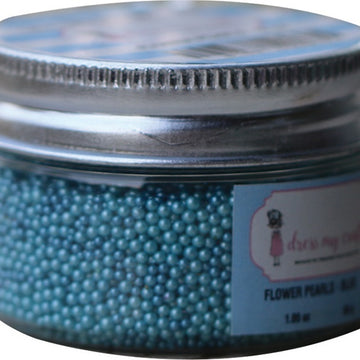 Dress My Craft Flower Pearls 1oz - Blue