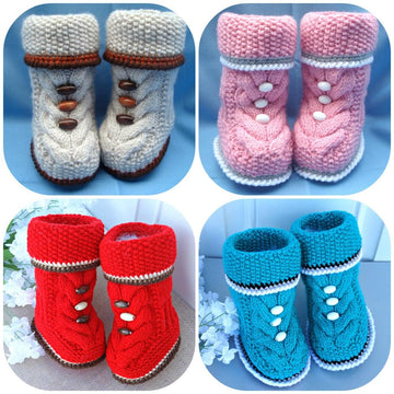 Knitting Pattern Baby Uggs Babies Infant Booties