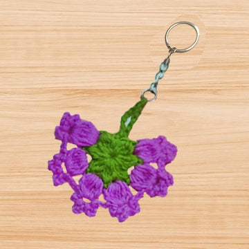 Crochet Flower Keychain – PDF Pattern + Video Tutorial