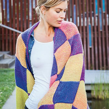 Motley Entrelac Blanket