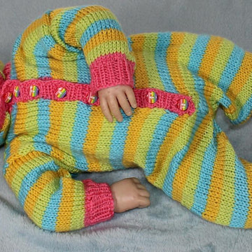 Newborn Baby Stripe Hoodie Onesie