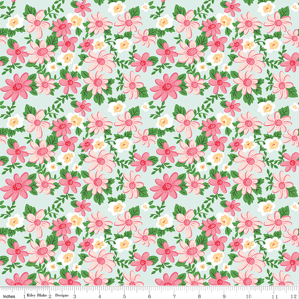 Riley Blake Summer Picnic - Blue - RBC10750BLEACHEDDENIM