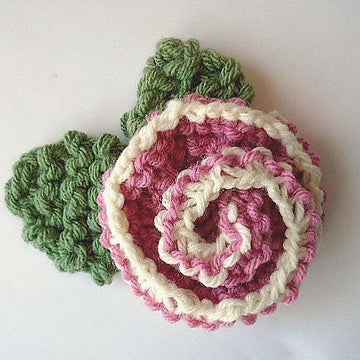 820 2-Tone Sprial Flower and Leaf