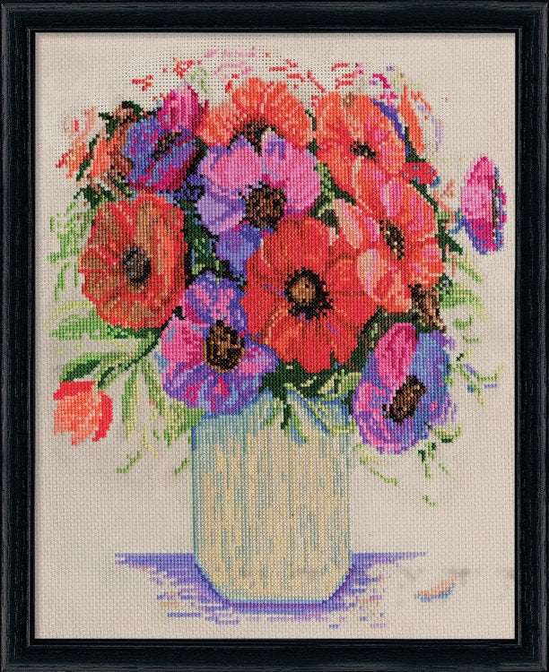 Design Works Anemones Cross Stitch Kit