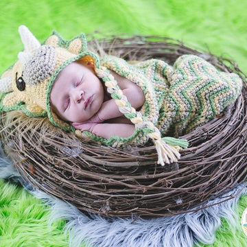 Cera Tops The Triceratops Dino Baby Hat and Cocoon Set