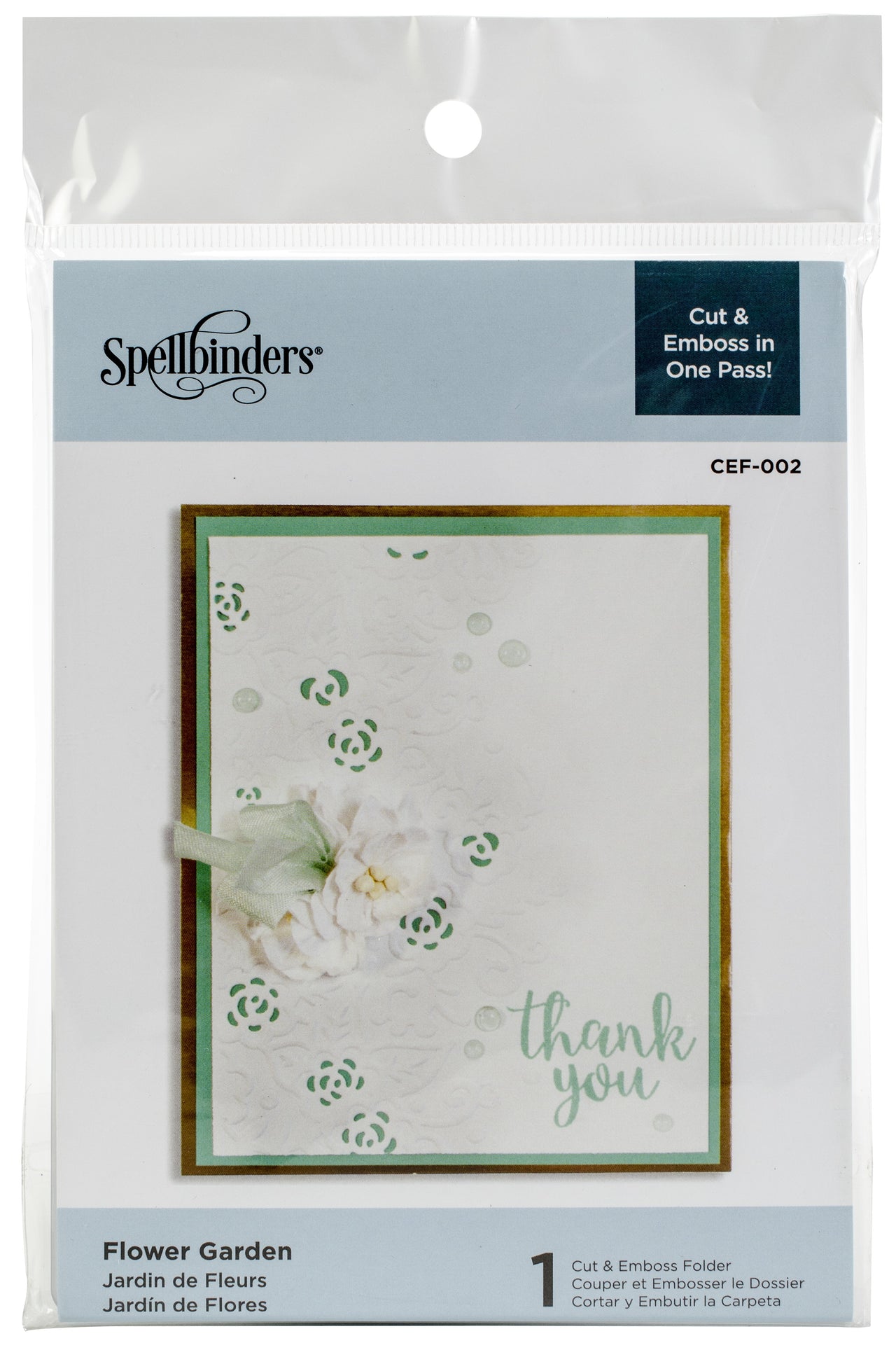 Spellbinders Cutting Embossing Folders - Flower Garden