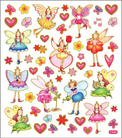 Tattoo King Sticker King Stickers - Garden Fairies