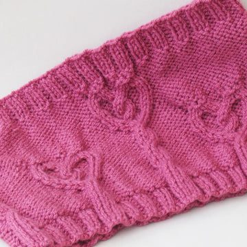 Cabled Twisted Hearts Cowl