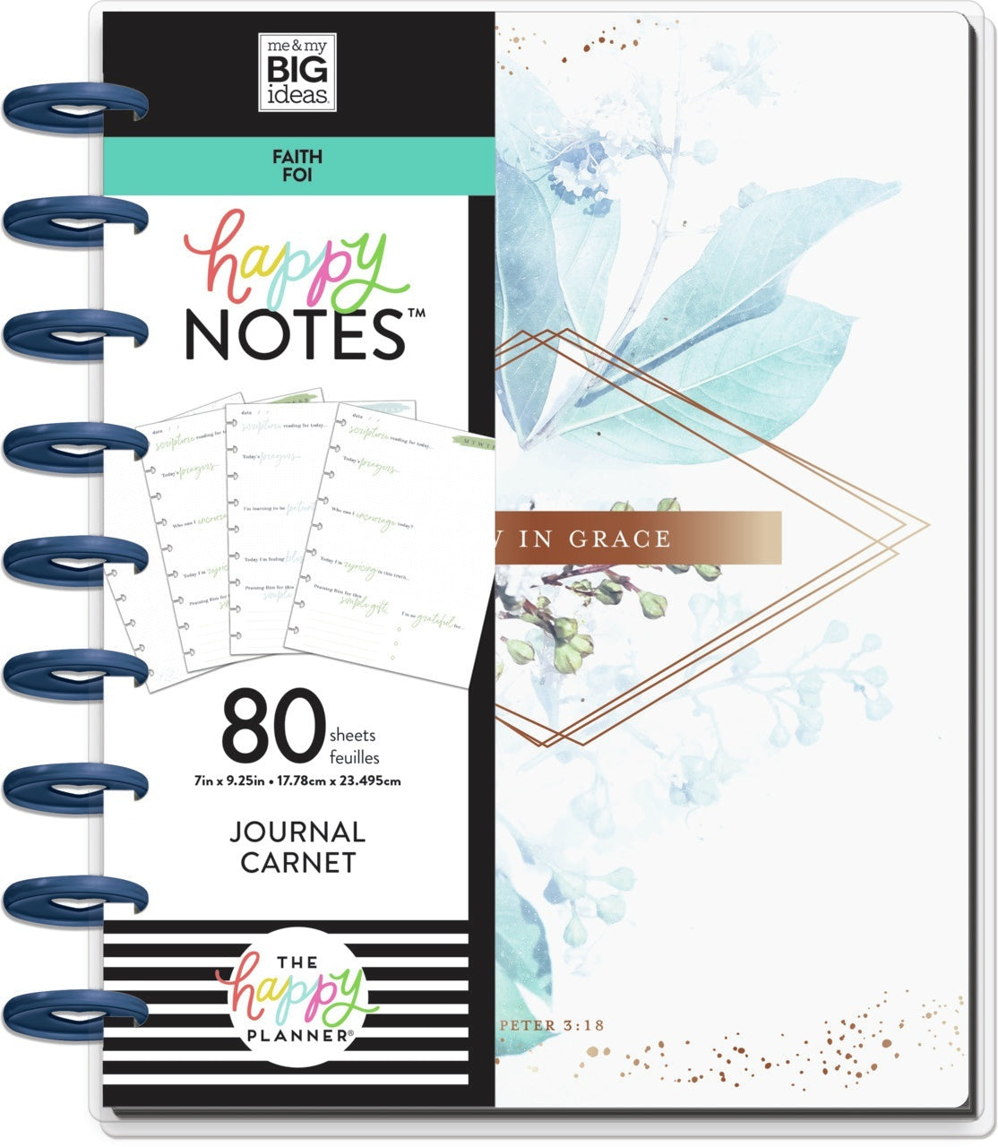 Happy Planner Medium Journaling Notebook W/80 Sheets - My Faith