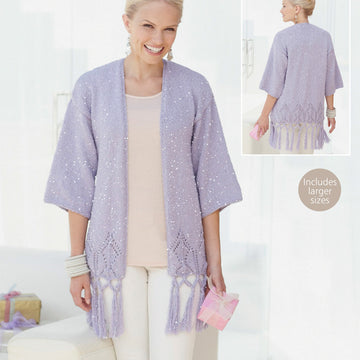 Ladies Jacket in Sirdar Soukie DK - 7233 - Downloadable PDF